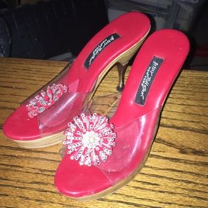 BetseyJohnson Polly Mules in Red